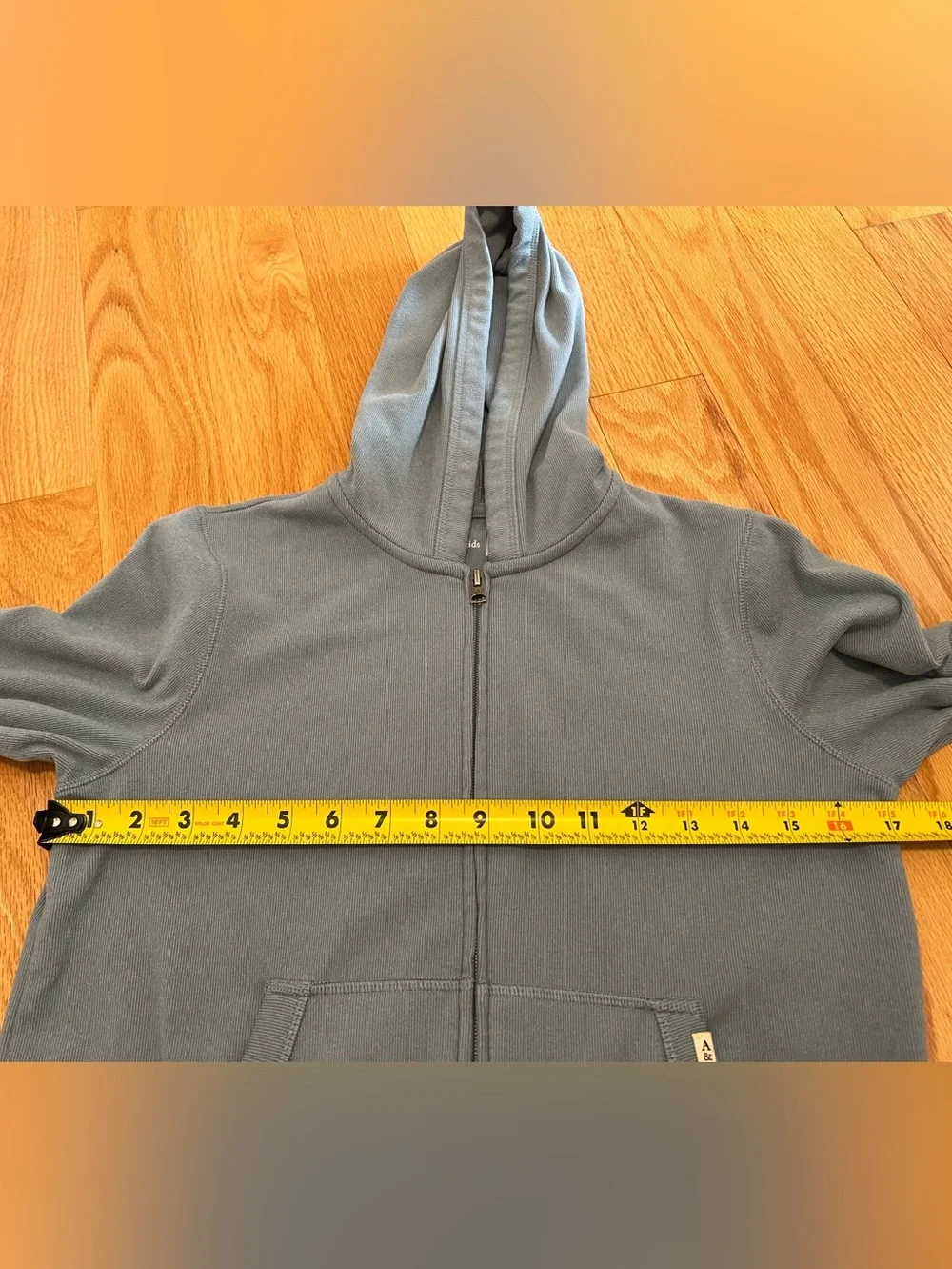 abercrombie kids soft blue zip hoodie